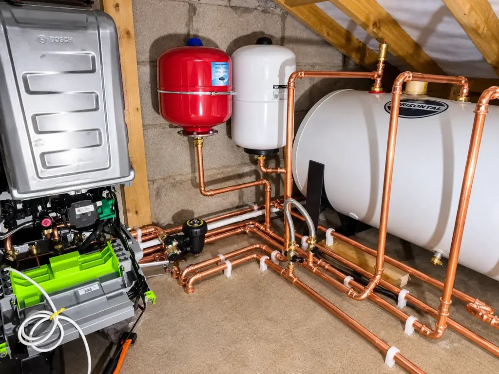 Attic-Copper-Heating-System