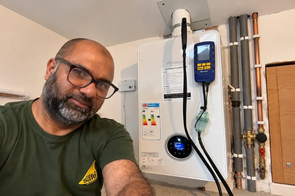 Boiler Room Selfie with Worcester Heating Unit