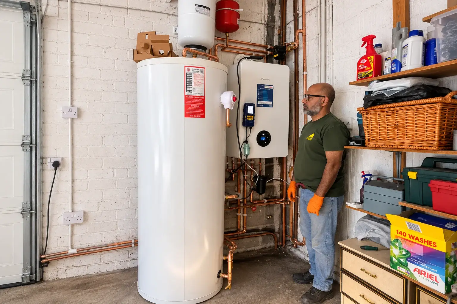 Panoramic Garage Boiler Installation